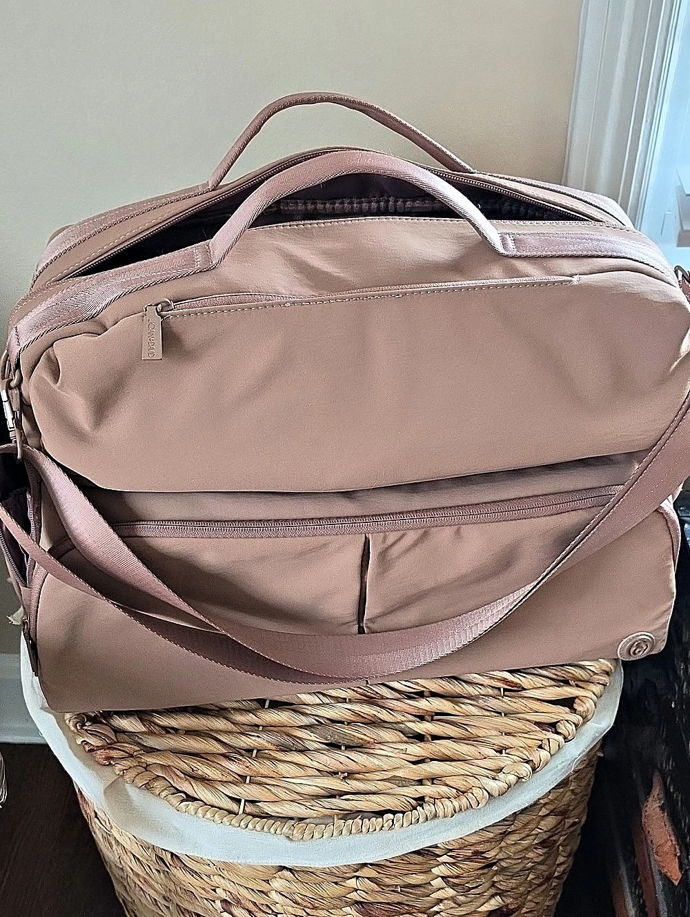 Joan David Laptop Bag in Pink